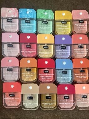 Bpure Hand Sanitizers in 20 different scents. All are new
